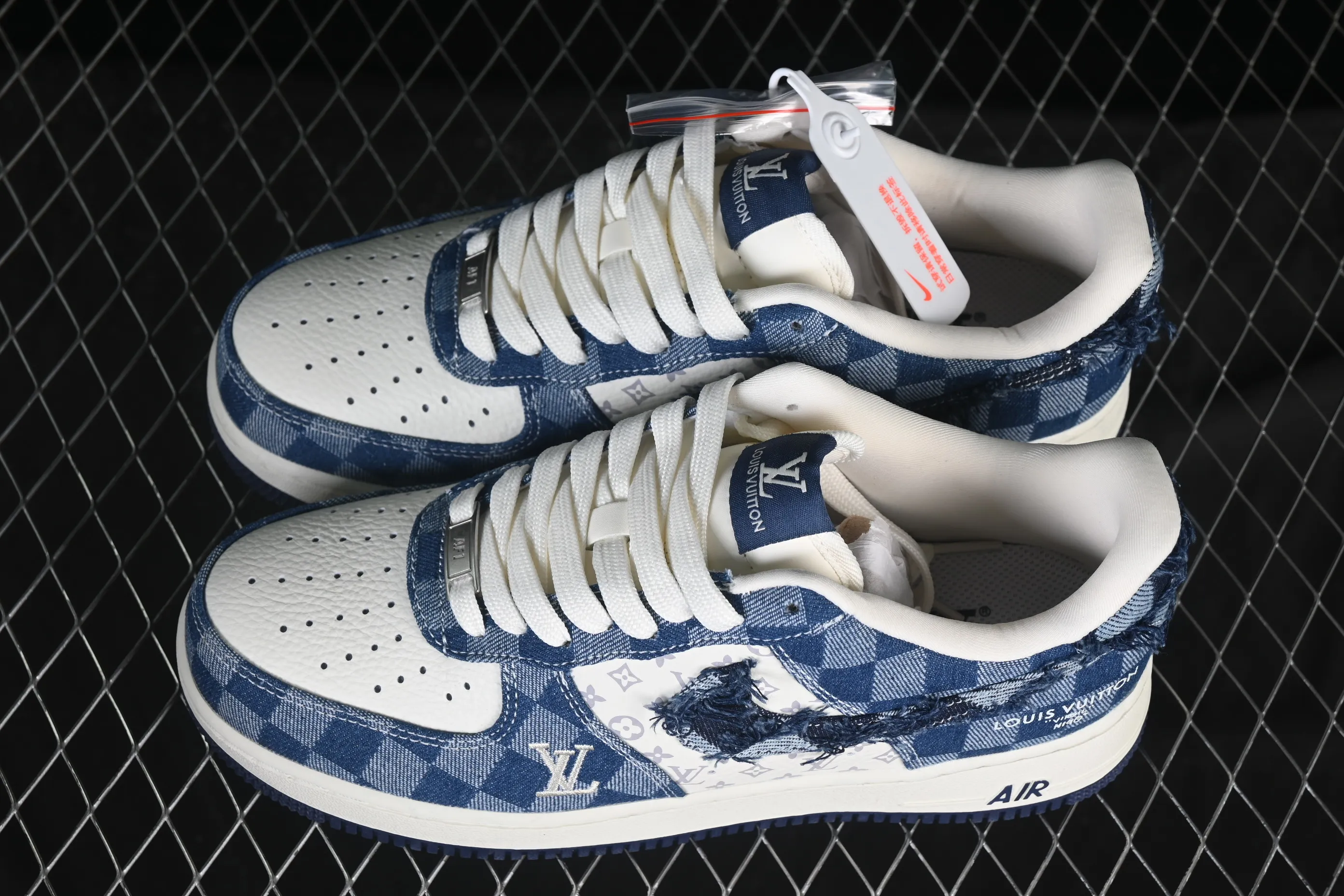 All categories Nk Air Force 1 Air Force series Nk Air Force 1 Low Air Force low-top Nike Air Force 1'07 Low joint white navy blue Air Force 1 low-top casual sneakers YF9511-816